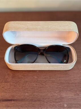 TOMS Sandela 57mm Sunglasses with Wooden Case